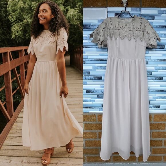 Roolee Gray Fiona Formal Maxi Dress small - Picture 1 of 12